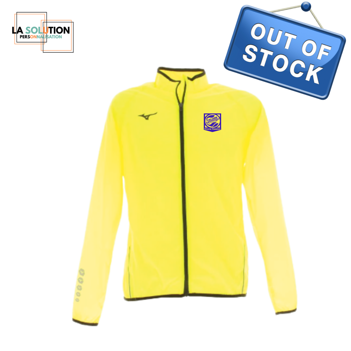 AS Caluire - Coupe-vent jaune fluo homme
