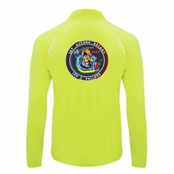 JSP Givors Grigny - Tee Shirt manches longues jaune fluo homme – Image 2