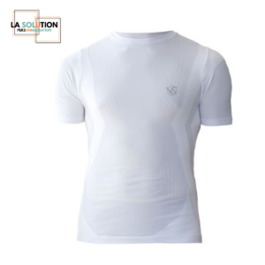 RUNNING- Première couche Mixte Manche courte Blanc