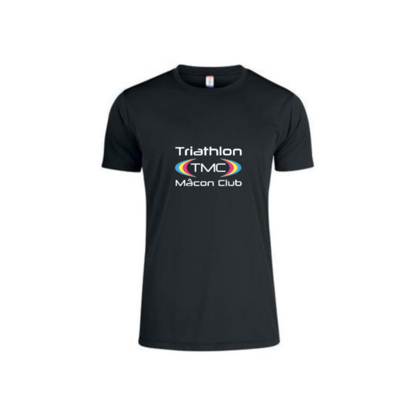 TMC - Tee-shirt Manche Courte Homme Noir Polyester