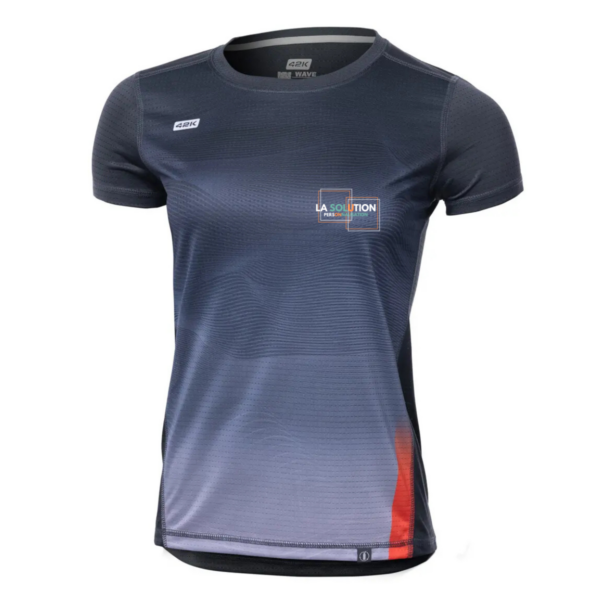 Running- Tee-shirt Manche Courte Femme Noir 2