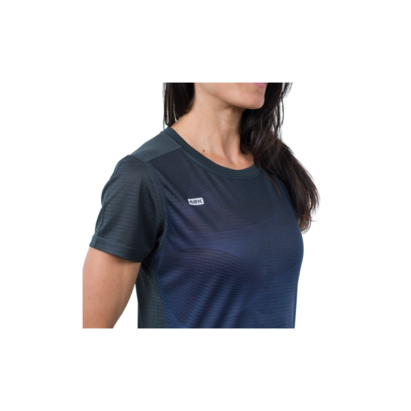 Running- Tee-shirt Manche Courte Femme Noir 2 – Image 2