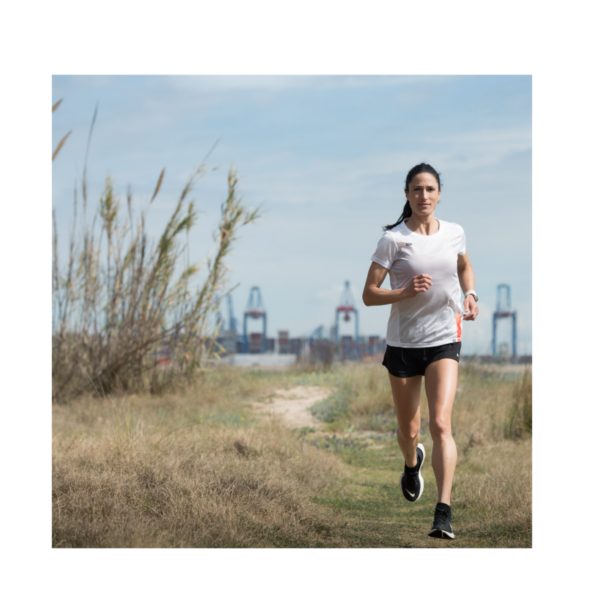 Running- Tee-shirt Manche Courte Femme Bleu 2 – Image 2