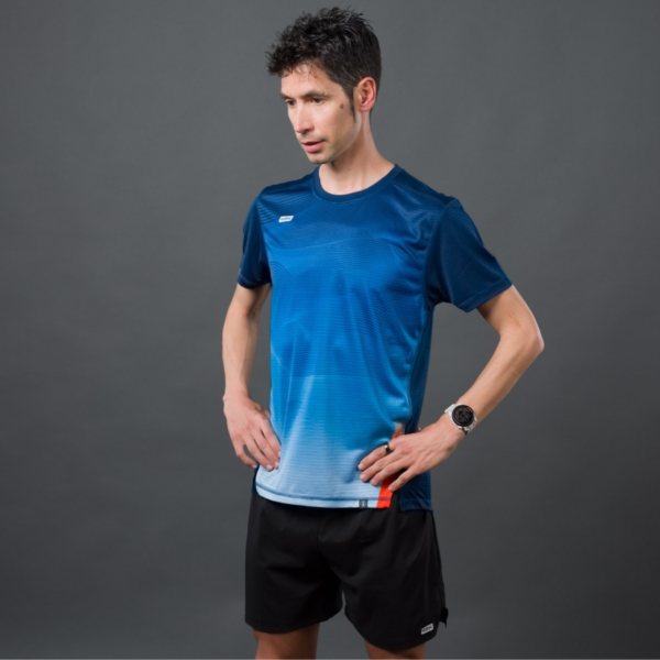 Running- Tee-shirt Manche Courte Homme Bleu 3 – Image 2