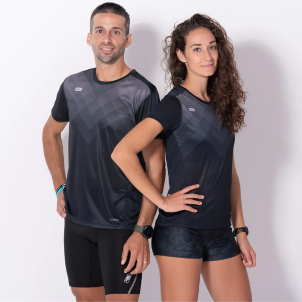 Running- Tee-shirt Manche Courte Femme Noir 3 – Image 2