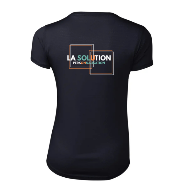 Running- Tee-shirt Manche Courte Femme Noir 3 – Image 4