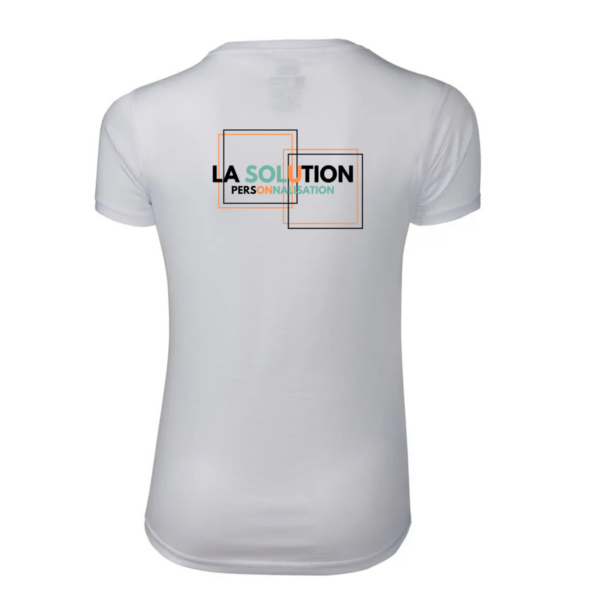 Running- Tee-shirt Manche Courte Femme Blanc 3 – Image 3