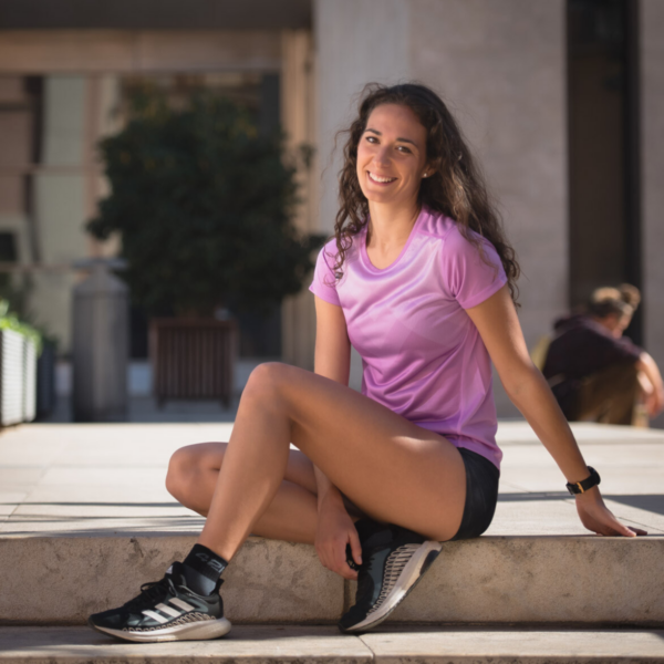 Running- Tee-shirt Manche Courte Femme Violet 3 – Image 3