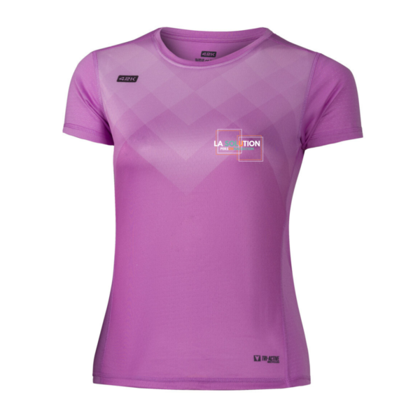 Running- Tee-shirt Manche Courte Femme Violet 3