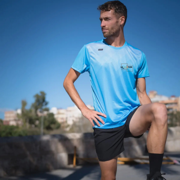 Running- Tee-shirt Manche Courte Homme Bleu 3 – Image 2