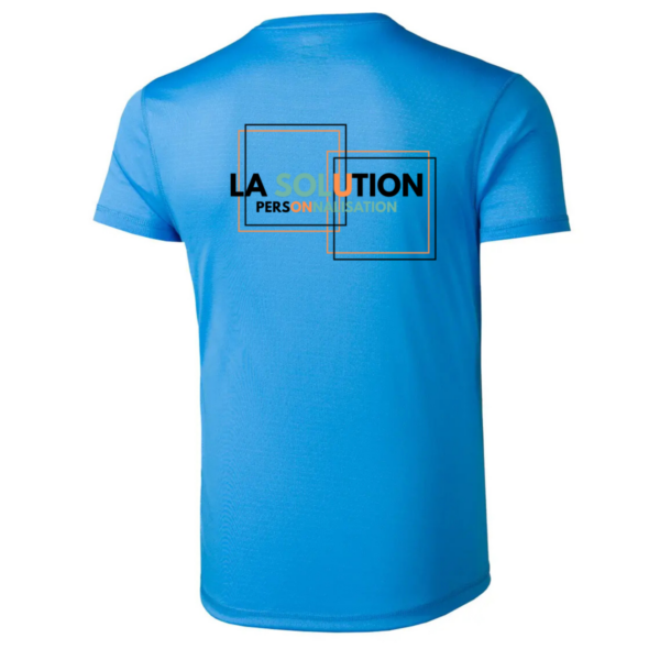 Running- Tee-shirt Manche Courte Homme Bleu 3 – Image 3