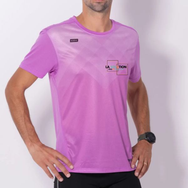 Running- Tee-shirt Manche Courte Homme Violet 3 – Image 2