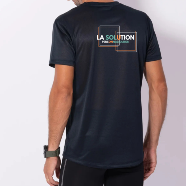 Running- Tee-shirt Manche Courte Homme Noir 3 – Image 3