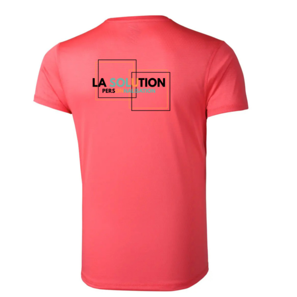 Running- Tee-shirt Manche Courte Homme Corail 3 – Image 4
