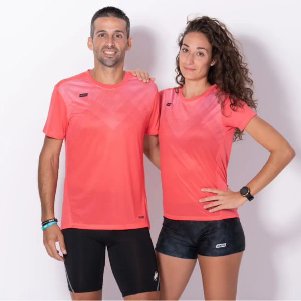 Running- Tee-shirt Manche Courte Homme Corail 3 – Image 3