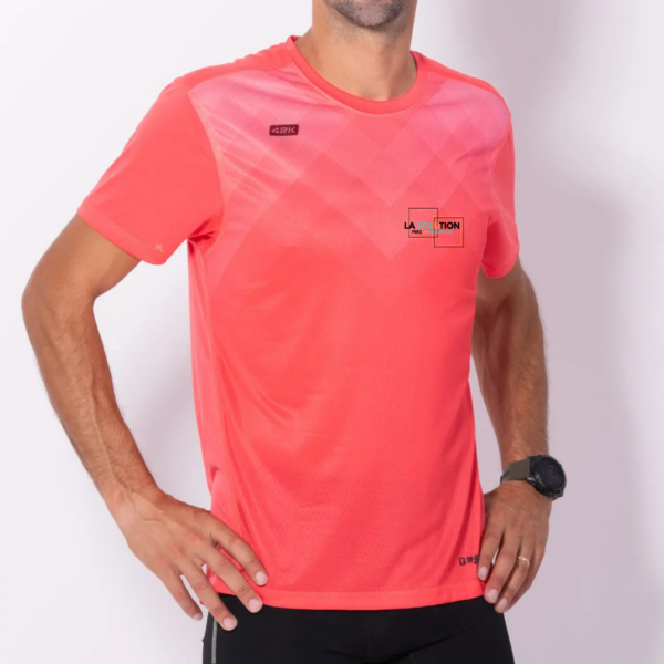 Running- Tee-shirt Manche Courte Homme Corail 3 – Image 2