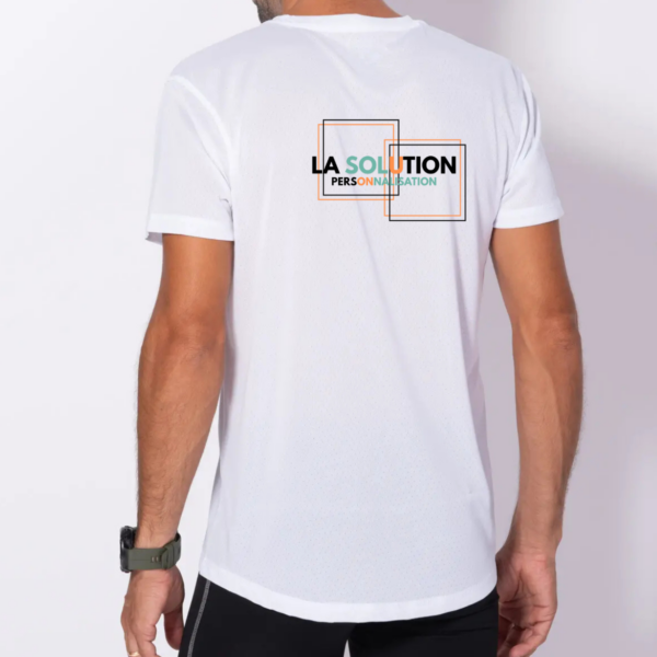 Running- Tee-shirt Manche Courte Homme Blanc 3 – Image 3