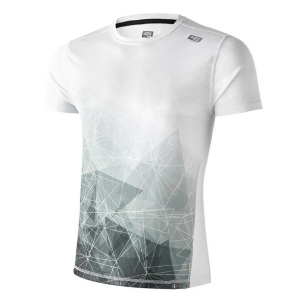 Running- Tee-shirt Manche Courte Homme Blanc 4