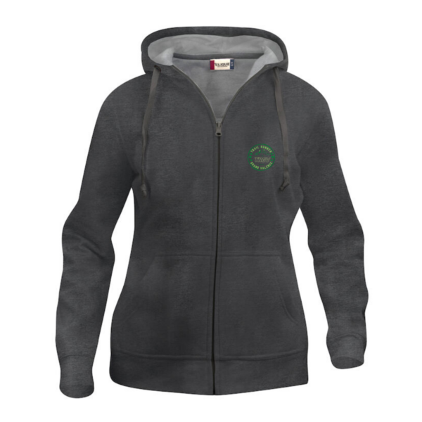 TRGV- Veste à capuche zippée femme Grise