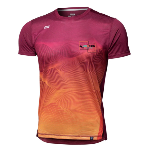 Running- Tee-shirt Manche Courte Homme Bordeau 3