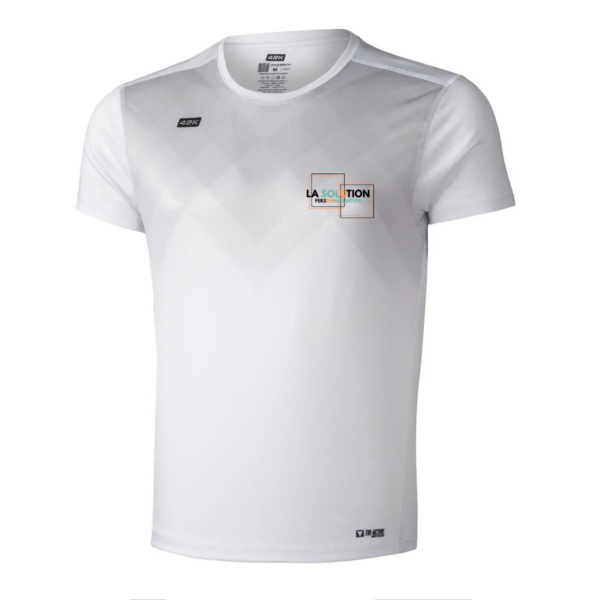 Running- Tee-shirt Manche Courte Homme Blanc 3