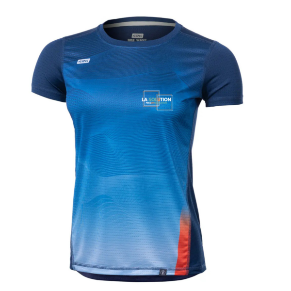 Running- Tee-shirt Manche Courte Femme Bleu 2