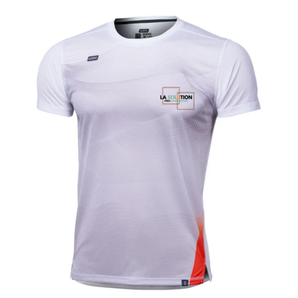 Running- Tee-shirt Manche Courte Homme Blanc 3