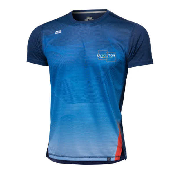 Running- Tee-shirt Manche Courte Homme Bleu 3