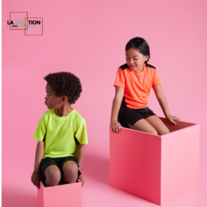 Enfants - Tee-shirt Manche Courte Bicouleurs