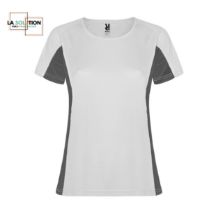 Running- Tee-shirt Manche Courte Blanc Noir  6