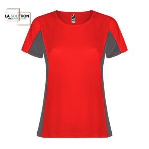 Running- Tee-shirt Manche Courte Rouge Noir  6