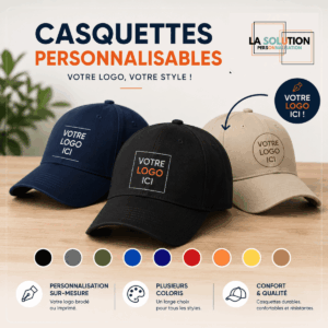 Equipements- Casquette à Personnaliser