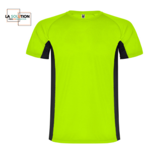 Running- Tee-shirt Manche Courte Vert Noir 6