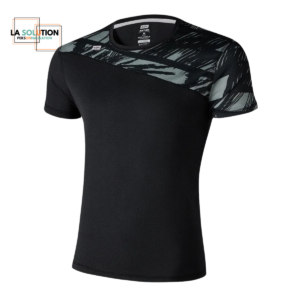 Running- Tee-shirt Manche Courte Noir 7