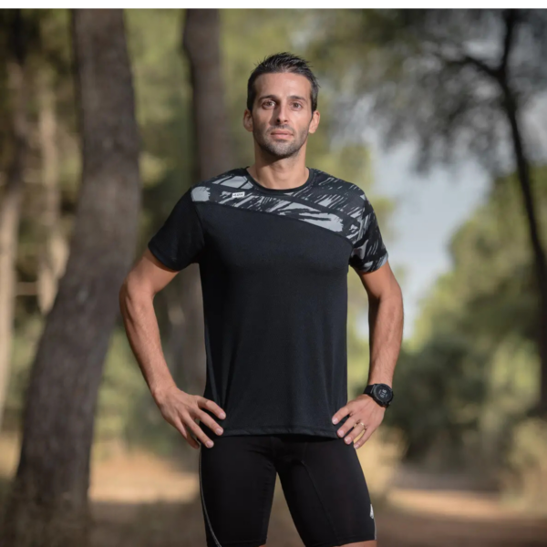 Running- Tee-shirt Manche Courte Noir 7 – Image 3