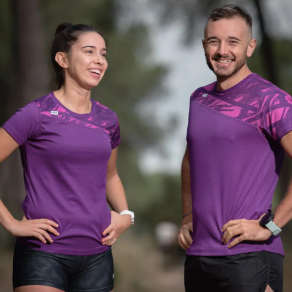 Running- Tee-shirt Manche Courte Violet 7 – Image 3