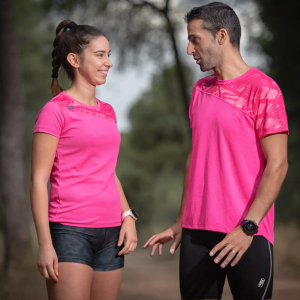 Running- Tee-shirt Manche Courte Rose 7 – Image 3