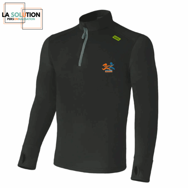 SPR -Tee-Shirt Manche Longue technique unisexe Noir