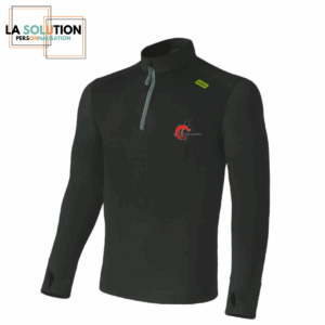LFM -Tee-Shirt Manche Longue technique unisexe Noir