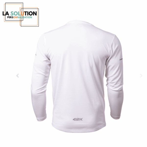 LFM -T-shirt running manches longues Blanc – Image 4