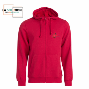 LFM -Veste Zipée Rouge