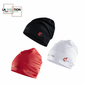 LFM -Bonnet de Running Craft Rouge, Blanc, Noir