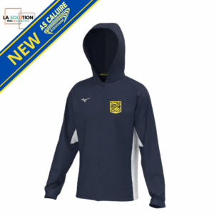 AS Caluire - Veste coupe vent à capuche bleu marine femme New