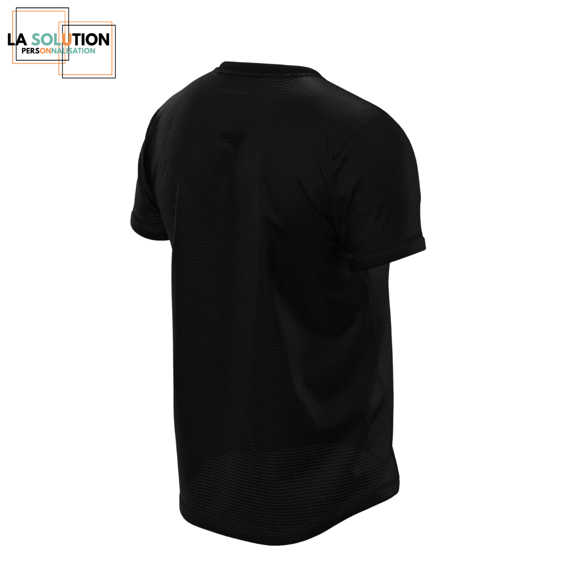 Running- Tee-shirt Manche Courte Ganpea Noir / Violet – Image 2