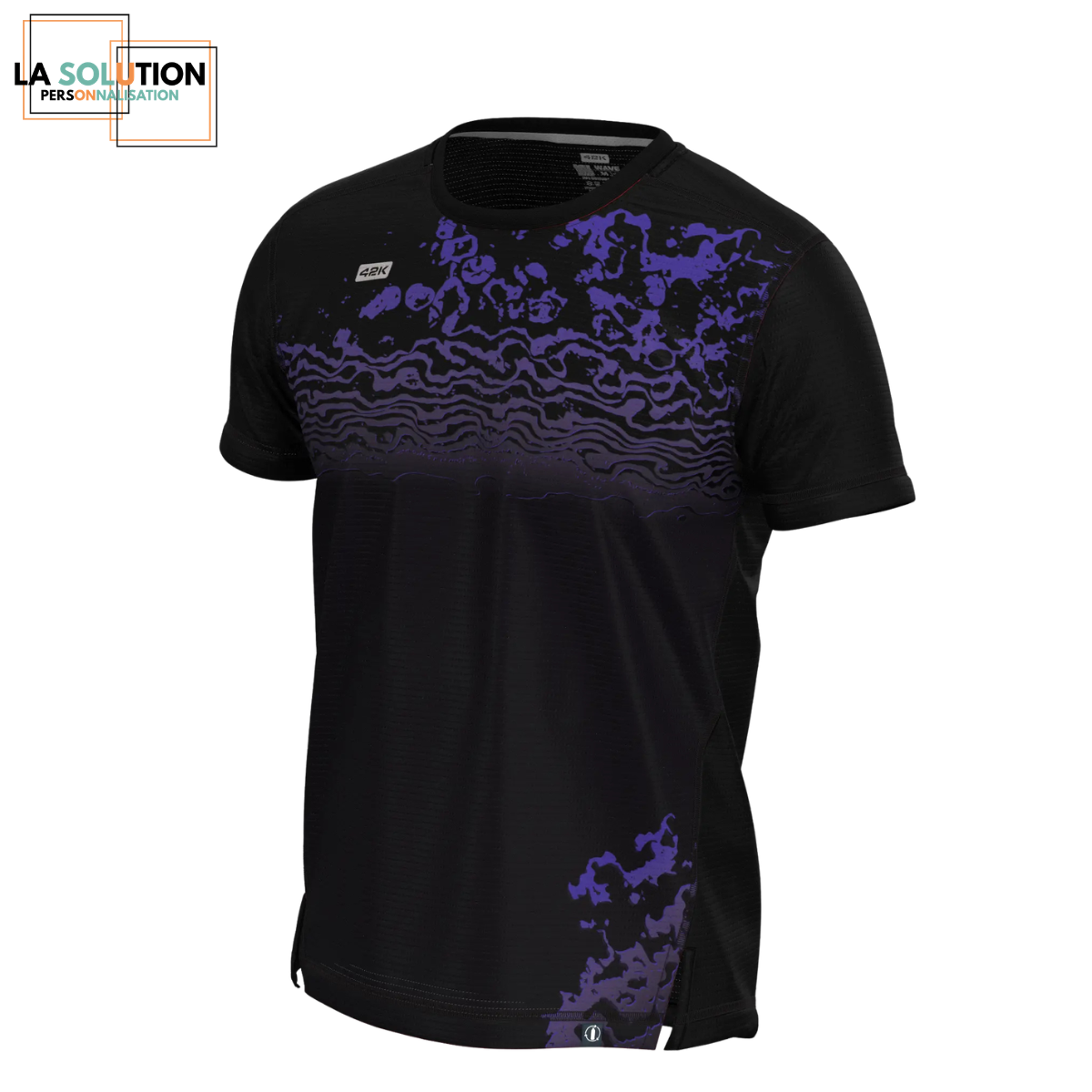Running- Tee-shirt Manche Courte Ganpea Noir / Violet