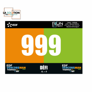 Dossards en Pretex, Tyvek, polyester semi-rigide, multi dossard, adhésifs...