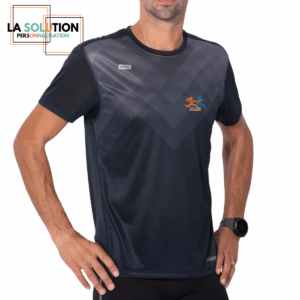 SPR - Tee-shirt Running Noir Homme 42K
